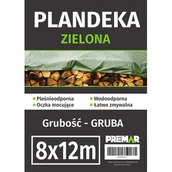 Folie budowlane - Plandeka 8 x 12 m gruba zielona - miniaturka - grafika 1