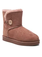 Buty dla dziewczynek - Nelli Blu Śniegowce CS123D Brązowy - miniaturka - grafika 1