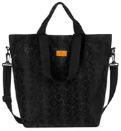 Torebki damskie - Torba Torebka Damska Na Ramię Shopper Na Zakupy Rovicky Zakupowa Z Paskiem Czarna - miniaturka - grafika 1