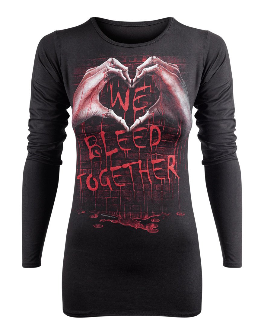 bluzka damska WE BLEED TOGETHER długi rękaw-XL