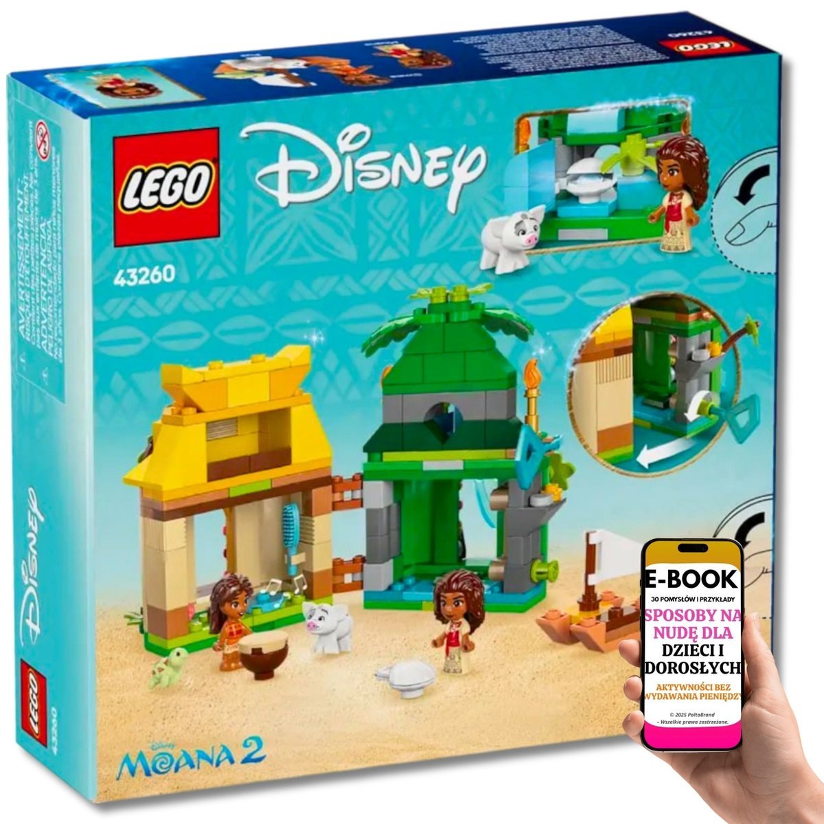LEGO Disney Wyspa Vaiany – Kreatywna zabawa z bajki Vaiana 2 Figurki, przygody i magiczny domek Dla Córki Dziewczynki + EBOOK-3