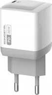 Ładowarki do telefonów - Ładowarka Vega ŁADOWARKA SIECIOWA 20W + KABEL PD TYP-C BIAŁA SOMOSTEL POWER DELIVERY SMS-Q22 PD> - miniaturka - grafika 1