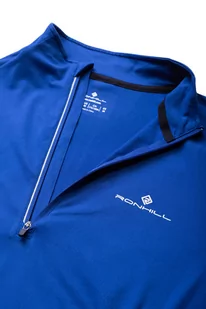 RONHILL bluza biegowa męska CORE THERMAL 1/2 ZIP TEE dark cobalt - Bluzy sportowe męskie - miniaturka - grafika 3