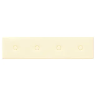 vidaXL Panele ścienne, 12 szt., kremowe, 60x15 cm, sztuczna skóra 343982 - Panele ścienne i boazeria - miniaturka - grafika 6