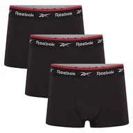Majtki męskie - Bielizna męska Reebok C82603PKA SPORTS TRUNK REDGRAVE Czarna - miniaturka - grafika 1