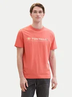 Koszulki męskie - Tom Tailor T-Shirt 1041855 Czerwony Regular Fit - miniaturka - grafika 1