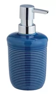 Mydelniczki i dozowniki mydła - Niebieski ceramiczny dozownik do mydła Wenko Sada - miniaturka - grafika 1