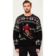 Swetry męskie - POLO RALPH LAUREN Wełniany sweter Loose fit - miniaturka - grafika 1