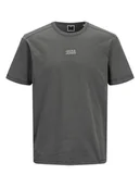 Koszulki męskie - Jack & Jones Koszulka "Classic" w kolorze szarym - miniaturka - grafika 1
