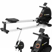 Atlasy do ćwiczeń - Gymrex Wioślarz - składany - 120 kg - czarny - aluminium / plastik / stal - koło zamachowe 3 kg GR-RM01 - miniaturka - grafika 1