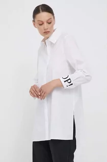Koszule damskie - Joop! koszula damska kolor biały regular z kołnierzykiem klasycznym - grafika 1