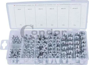 CONDOR Werkzeug Nitonakrętki 150 cz., aluminium C.9040 - Nity - miniaturka - grafika 1