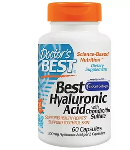 Doctor's Best Kwas hialuronowy + siarczan chondroityny z kolagenem Biocell (kwas hialuronowy + siarczan chondroityny z kolagenem Biocell), kapsułki 60 - Witaminy i minerały - miniaturka - grafika 1