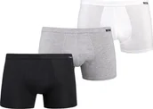 Majtki męskie - Teyli Wielopak bokserek bawełnianych Levi XXL Czarny-biały-szary - miniaturka - grafika 1