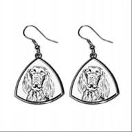 Kolczyki - Wyżeł niemiecki długowłosy Kolczyki z nadrukiem - miniaturka - grafika 1