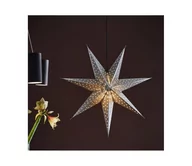 Ozdoby bożonarodzeniowe - Markslöjd 705788 - Dekoracja bożonarodzeniowa GLITTER 1xE14/25W/230V śr. 75 cm srebrna - miniaturka - grafika 1
