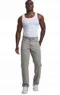 Spodnie męskie - URBAN CLASSICS JEANSY MĘSKIE PROSTE SZARE Z BAWEŁNY 44 6BA - miniaturka - grafika 1