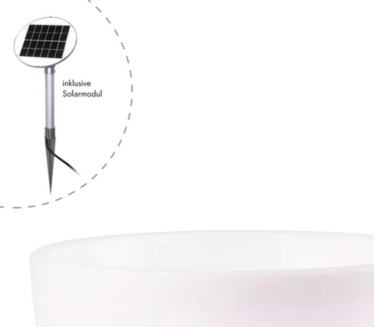 8 seasons Shining Curvy Pot XM Solar