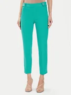 Spodnie damskie - Morgan Spodnie materiałowe 241-PELIX.F Turkusowy Slim Fit - miniaturka - grafika 1