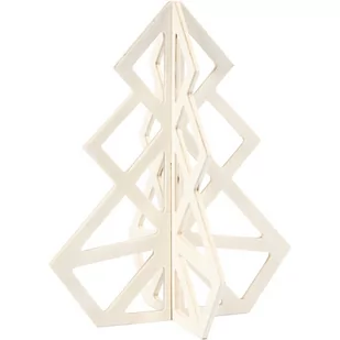 Ozdoba drewniana 16x13 Choinka YR56172 - Pasmanteria - miniaturka - grafika 1