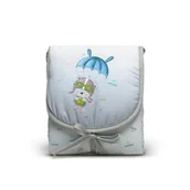 Ochraniacze do łóżeczka - Przewijak materacyk podróżny 45x75 Miś niebieski - miniaturka - grafika 1