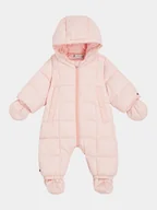 Kombinezony dla dzieci - Tommy Hilfiger Kombinezon zimowy Monotype Tape KN0KN01725 Różowy Regular Fit - miniaturka - grafika 1