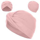 Czapki damskie - TURBAN DAMSKI BAWEŁNIANY GOTOWA CZAPKA NA GŁOWĘ BAWEŁNA TURBANY KOLORY - CZAP-TUR-10 - miniaturka - grafika 1
