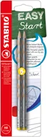 Ołówki - OŁÓWEK STABILO EASYgraph S HB srebrny metaliczny L 2 szt. - miniaturka - grafika 1