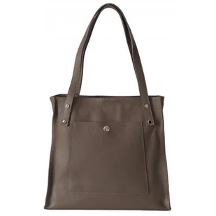 Skórzana Włoska torba na ramię Vera Pelle miękka , pojemna a4 Beżowa WR365T - Torebki damskie Skórzana Włoska torba na ramię Vera Pelle miękka , pojemna a4 Beżowa WR365T - Torebki damskie - miniaturka - grafika 1