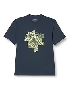Blauer Męski t-shirt z krótkim rękawem, 888, 42, 888 niebieski, 40 - Koszulki męskie - miniaturka - grafika 1