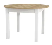 Stoły - Stół Rozkładany Indus 02 105(240)X105 Biały / Dąb Riviera - miniaturka - grafika 1