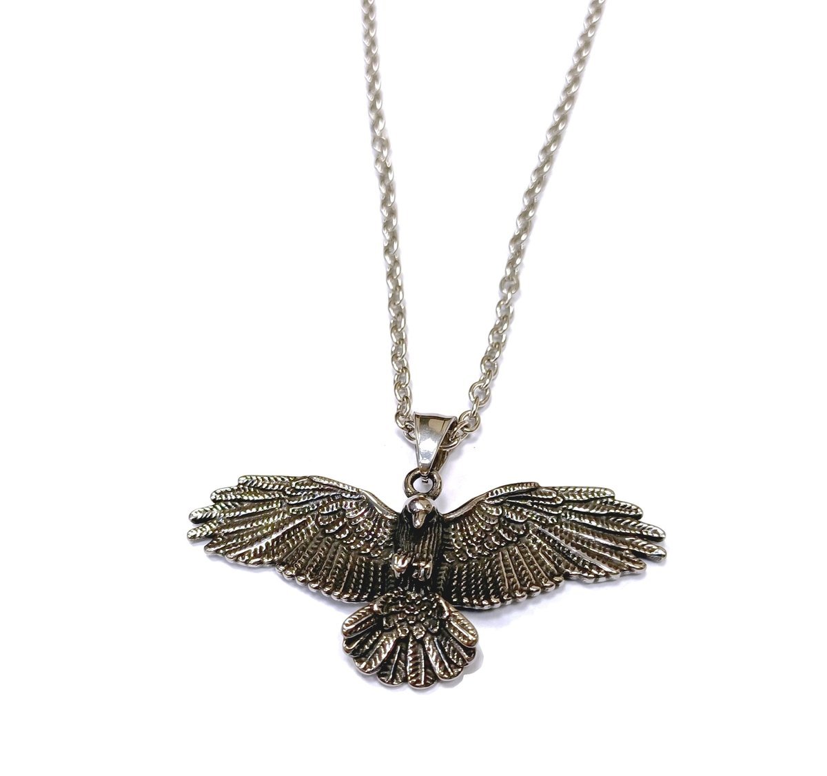 NASZYJNIK, WISIOREK, PRZYWIESZKA - PTAK ORZEŁ - STAL NIERDZEWNA - PREMIUM