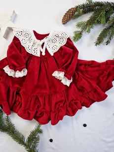 Sukienka Red Velvet Ho Ho - Sukienki i spódniczki dla dziewczynek - miniaturka - grafika 1