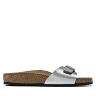 Klapki i japonki damskie - Klapki Birkenstock Madrid Bs 0040413 Srebrny - miniaturka - grafika 1