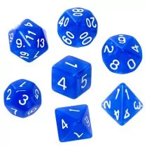 Rebel Komplet kości Księżycowe - Lapis Lazuli - Akcesoria do gier planszowych - miniaturka - grafika 1