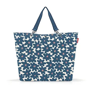 reisenthel shopper XL przestronna torba na zakupy i stylowa torebka w jednym, wykonana z wodoodpornego materiału, Stokrotka niebieska, XL, Retro - Torebki damskie - miniaturka - grafika 1