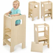 Zestawy mebli dla dzieci - KITCHEN HELPER Extra Safe Montessori Zabudowa Pomocnik Kuchenny Dla Dzieci - miniaturka - grafika 1