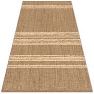 Dywany - Modny winylowy dywan Beżowy w linie 80x120 cm - miniaturka - grafika 1