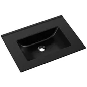 Umywalki - Umywalka KORNAT Granitowa gold black 46 x 61 x 11 cm - miniaturka - grafika 1