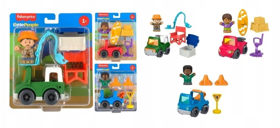 Mattel Fp Lp Autko Figurka Akces Let S Go Mix JMT84