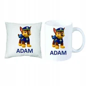 Gadżety dla niej i dla niego - PSI PATROL ZESTAW PREZENT PODUSZKA + KUBEK+ IMIĘ - miniaturka - grafika 1