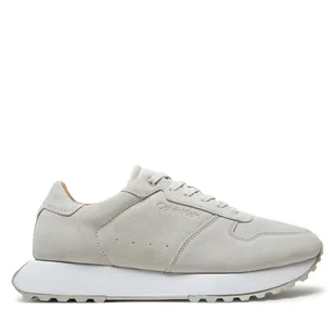 Sneakersy Calvin Klein Low Top Lace Up Suede HM0HM01645 Szary - Sneakersy męskie - miniaturka - grafika 1