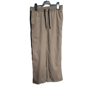 MONKI Spodnie Męskie Wygodne Stylowe Eleganckie w Kratkę Brązowe XS - Spodnie męskie - miniaturka - grafika 1