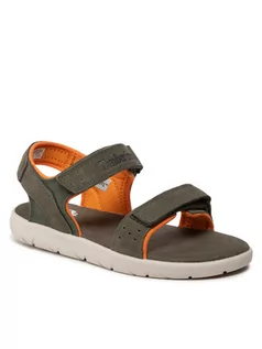 Buty dla chłopców - Timberland Sandały Nubble L/F2 Strp Sandal Basic TB0A2JWCA581 Zielony - grafika 1