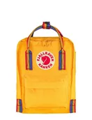Plecaki - Plecak Fjallraven Kanken Rainbow Mini - warm yellow / rainbow pattern - miniaturka - grafika 1