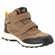 Buty dla dziewczynek - Buty dla dzieci Jack Wolfskin WOODLAND TEXAPORE MID VC K brown / phantom - 30 - miniaturka - grafika 1