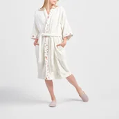 Szlafroki damskie - Szlafrok Z Bawełny Meritto - miniaturka - grafika 1