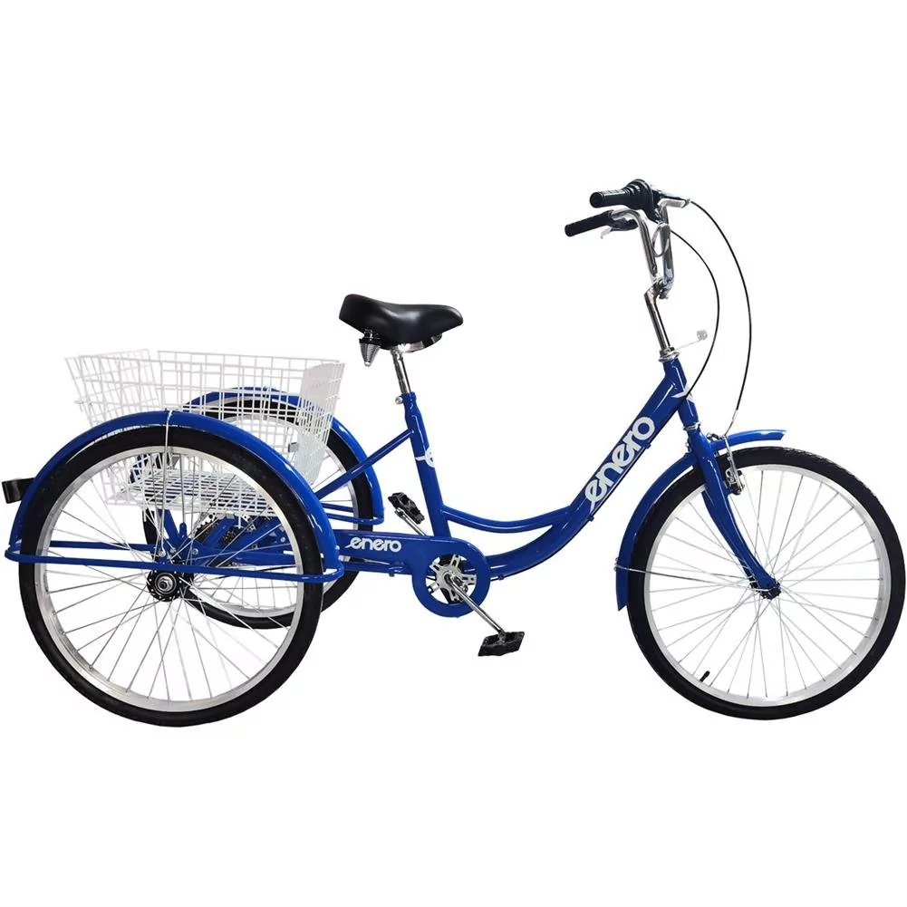 Enero 3-kołowy rower rehabilitacyjny 24 cale Niebieski