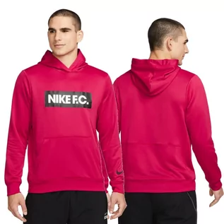 Bluzy męskie - Bluza sportowa męska Nike FC Libero Dri-Fit treningowa kangurka z kapturem - grafika 1