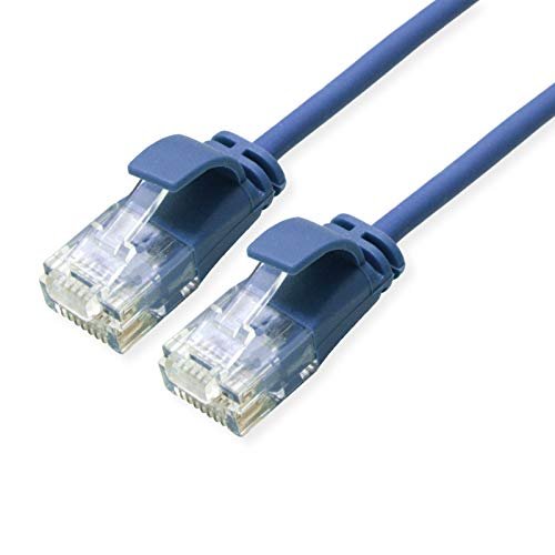 Roline 21.15.3945 kabel sieciowy RJ45, kabel krosowy CAT 6a U/UTP 2,00 m niebieski 1 szt.